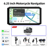 6.25 inch Motorcycle GPS Monitor DVR for Universal