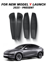 For New Tesla Model Y 2025 Launch Juniper Car Door Side Storage Box Front TPE Door Storage Organizer Tray Interior Accessorie