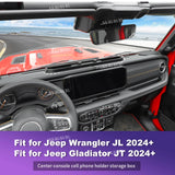 Center Console Storage Box for Jeep Wrangler JL 2024-2026