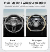 Sporty Wavy Leather Steering Cover for Mazda CX-5