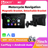 7.0 inch Wireless CarPlay DVR GPS for Universal Motorcycle Android Head Unit EKIY