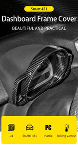 Dashboard Speedometer Trim Panel for Smart Fortwo Car Interior Accessory GMUNI