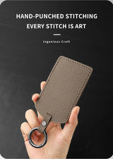Goatskin Car Card Key Protective Cover NFC Induction Card Key Case All Car Card Key Universal Protective Cover Keychain Car A