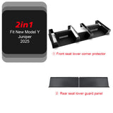 TPE Underseat Protector Center Console Side For Tesla New Model Y Juniper 2025 Launch and 2nd Row Kick Cover Air Vent