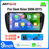 9in Android Head Unit GPS for Seat Ibiza MK4 08-15 Android Head Unit AKAMATE