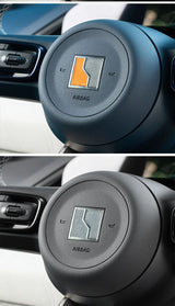 Car Steering Wheel Emblem Suede Decoration Sticker for Zeekr 001 21-25 Interior Modification Accessories