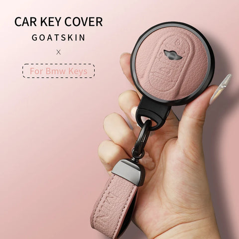 Metal and Leather Car Key Case Cover for Bmw Mini Car Key Case Cover OEM