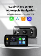 6.25" GPS Navigation Screen for Universal Motorcycles Android Head Unit EKIY