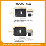 Roof Sunshade Cover Mat for Jeep Wrangler JK 2007-2017