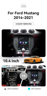 10.4" Vertical Android Head Unit for Ford Mustang 2014-2021 Android Head Unit Aotsr