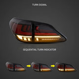Vland Dynamic LED Tail Lights Lexus RX Series 09-15 Car Interior Accessory Vland