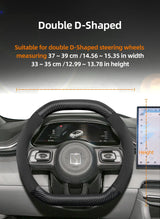 Zeekr Suede Carbon Fiber Steering Wheel Cover Trim