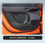 For XPeng G6 Door Anti Kick Pad Suede Scratch-resistant Protective Sticker Front Rear Door Anti Kick Interior Accessories