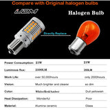 Amber 1156 LED Turn Signal Bulbs for Universal Fit