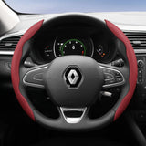 Renault Non-Slip D-Shaped Leather Steering Cover