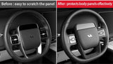 Car Steering Wheel Decorative Frame Sticker Alcantara Steering Protection Sticker for LI Lixiang L7 L8 L9 Car Interior Access