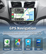 2K QLED Android Multimedia Player for Hyundai Solaris 2010-2016