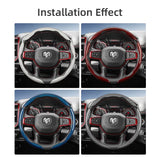 Carbon Fiber Cover for Ram 1500 2500 Quick Release Car Interior Accessory Hocasen