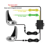 LED DRL Fog Lamp with Turn Signal for Toyota Hilux Revo Car Interior Accessory MAGIC COLORM