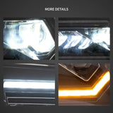 LED Projector Headlights Dual Beam Ford Mustang 05-09 Car Interior Accessory Vland