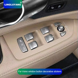 Window Switch Sticker for Volvo S90 XC60 V90CC Car Interior Accessory LINGLUYANG