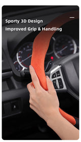 Suede Snap-On Steering Wheel Cover for Suzuki Jimny