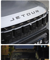 For Jetour T2 i-DM Ich - X K3 Car Emblem Blackout Sticker Grille Light Letter Badge Black Warrior Matte Black Emblem Accessor