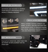 LED Projector Headlights Black for Ford F150 2009-2014