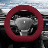 Peugeot Long Plush Warm Non-Slip Steering Wheel Cover