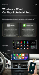 10.25-Inch Wireless CarPlay Android Auto Display for Benz GLK