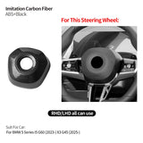 Carbon Fiber Car Steering Wheel Airbag Cover for BMW 5 Series I5 G60 (2023-) X3 G45 (2025-)
