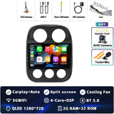 2K QLED Android Head Unit for Jeep Compass Patriot 2010–2016