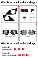 Angel Eyes Fog Lamp DRL for Toyota Corolla Altis 2008-2010 LED Ambient Light MAGIC COLORM