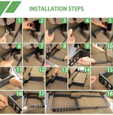 Rear Seat Storage Rack for Chevy Silverado 2014+ Car Interior Accessory HEBE