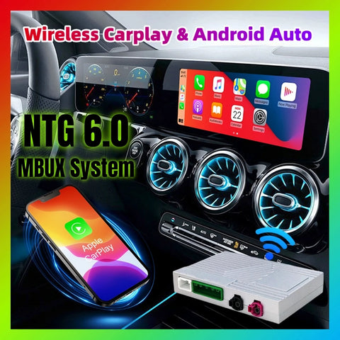 Wireless CarPlay Android Auto Decoder for Mercedes MBUX CarPlay Retrofit Module ANYFAR