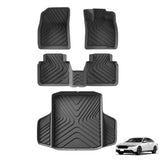 All-Weather Car Floor Mats for Honda Accord HEV 2023-2024 Car Interior Accessory smabee