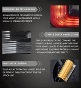 Sequential LED Tail Lights for Ford Ranger 2012-22