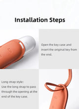 Leather Car Smart Key For Li Lixiang L7 L8 2022 2023 Fob Case Cover For Leading Ideal One Li Auto L9 Keychain Key Accessories