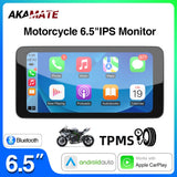 6.5Inch Waterproof Motorcycle Screen with CarPlay GPS Android Head Unit AKAMATE