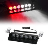 6 LED Emergency Strobe Light for Car Windshield LED Ambient Light MAGIC COLORM Red White
