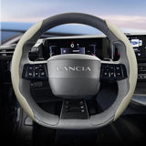 Non-Slip Leather Wheel Cover for Lancia Delta