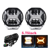 2pcs Car Led Work Light Bar Emark Approved 5.75 Inch/4 Inch Driving Light 12V 24V DRL For Jeep Lada Offroad 4x4 For UTV SUV Boat