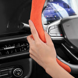 Suede Snap-On Wheel Cover for Proton X50 S70 Saga Car Interior Accessory Hocasen