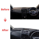 Premium Dashboard Cover Mat for Renault Sandero 2013-2020 Dashboard Mat CATUSIKI