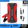 Minus Two Car Battery Jump Starter, 1000A Peak with Air Pump, Power Bank, and Emergency Lighting