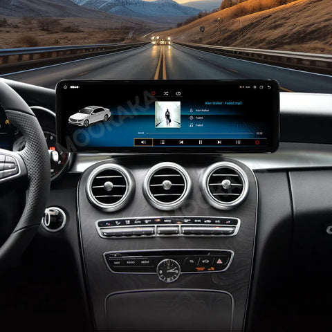 14.9 Inch Android Head Unit Multimedia System for Mercedes C-Class Android Head Unit Aotsr X Class 4GB 64GB Eight Core