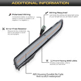 Amber LED Side Marker Lights for Ford Fusion 2010-2012 Car Interior Accessory iJDM