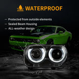 Dual Beam Projector Headlights for Challenger 2015-2024 Car Interior Accessory Vland