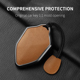 Metal and Leather Car Key Case Cover For Changan DEEPAL S7 SL03 2022 2023 2024 Car Key Case Protect Fob Car Key Case OEM