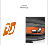 For BMW G20 G28 I3 (2020-) Made of Alcantara Seat Adjustment Buttons Panel Protection Trim Sticker Car Interior Tuning Accessory
